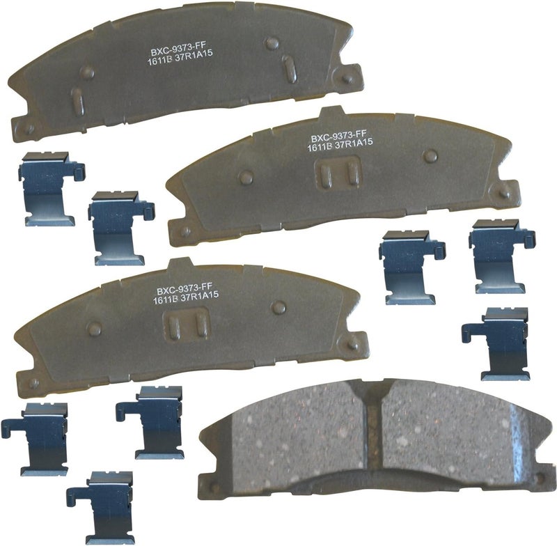 Bendix Premium SBC1611B Ceramic Front Brake Pads for Ford Flex 2015-2013, Police Interceptor Sedan 2017-2013, Police Interceptor Utility 2015-2013, Lincoln MKS 2013, MKS 2015, MKT 2015-2013 - Image 1